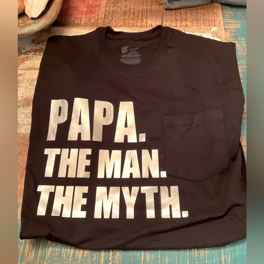 Hand Pressed Papa Shirt, BN